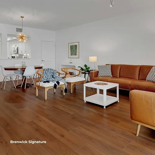 Flooret Luxury Vinyl Plank Flooring Medium Brown Bestsellers Sample Kit | 6 Pieces of 12" Cut Samples from Real Planks | DIY Click Installation, 40 Mil Wear Layer, Waterproof and Scratch Resistant LVP