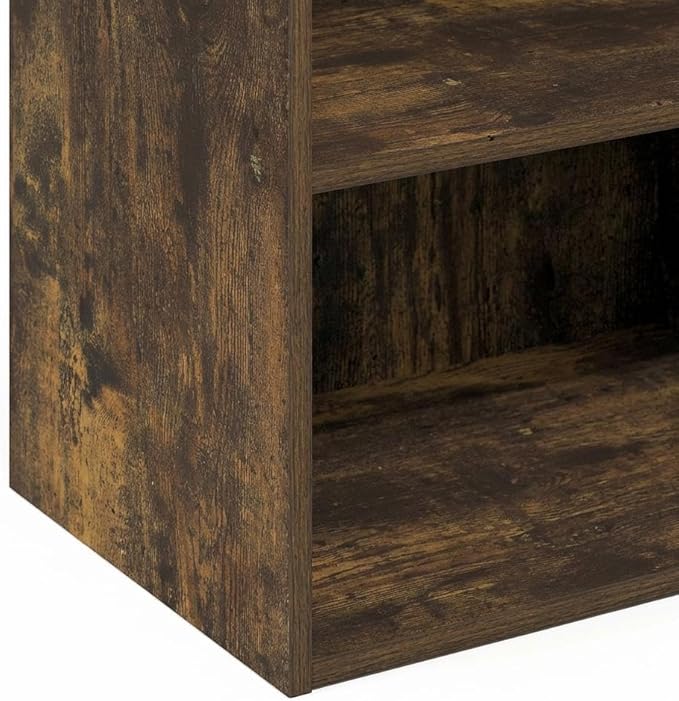 Furnifact Amber Pine Bookcase with Classic Wooden Design, Durable Construction, Elegant Storage Solution for Living Room or Office