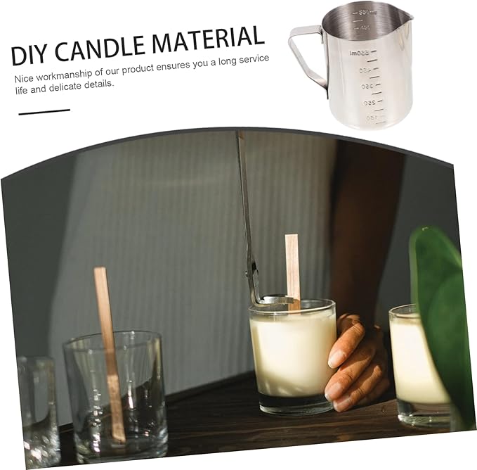 SEWOART 1Set Scented Candle Making Kit Complete Candle Making Tools with Wax Melting Cup for Homemade Candles for Beginners and Craft Enthusiasts