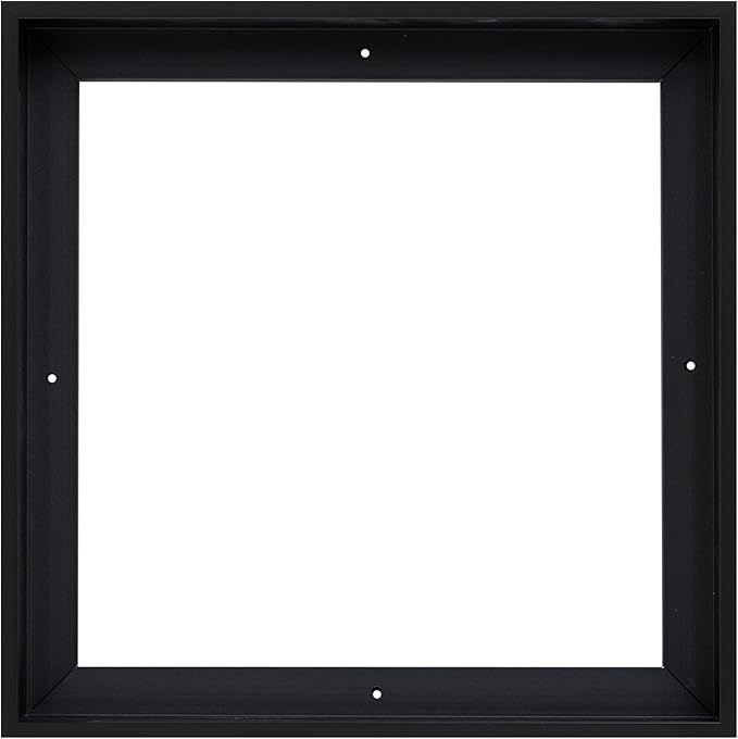 Pixy Canvas Floater Frame 34x34 for 1-1/2 (1.5) inch Deep Canvas Paintings/Canvas Prints/Wood Canvas Panels/Wall Art/Wall Decor/Home Decor/Artwork (Black, 34 x 34 inch, Square)
