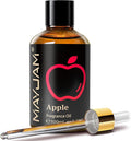 MAYJAM 100ML/3.38FL.OZ Apple Fragrance Oils with Glass Dropper, Essential Oils for Diffusers for Home, Long Lasting Scented Oils for Diffusers Soap Candle Making