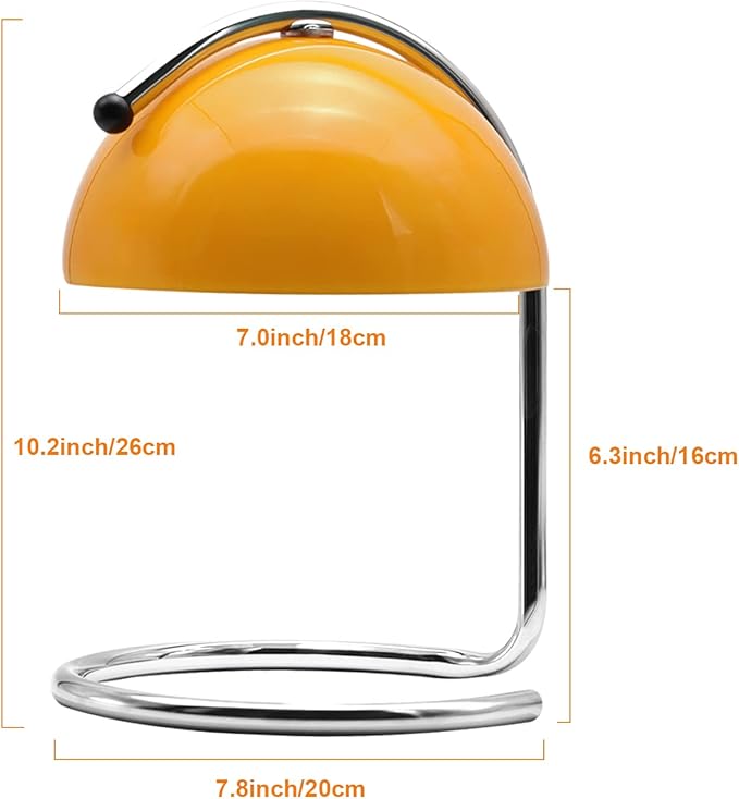 Modern Metal Candle Warmer lamp, Compatible with Yankee Candle Large Jar, with Timer Warmer Candle Lamp, Suitable for Melting and Heating Jam Candles in Small and Large Jars (Orange)