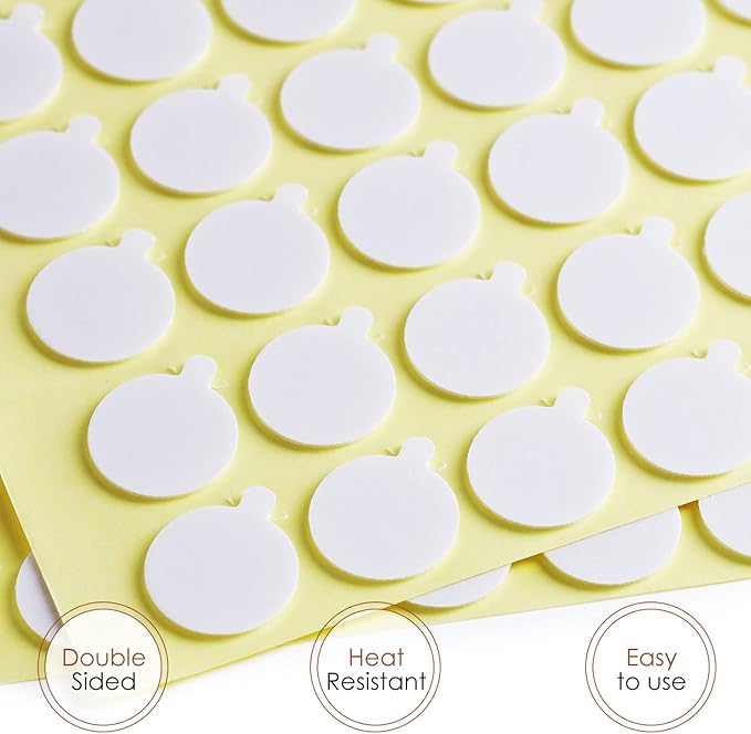 Hearth and Harbor Candle Wicks for Candle Making and Adhesive Candle Wick Stickers, 100 6-Inch Cotton Wicks + 100 Double-Sided Heat Resistant Candle Stickers