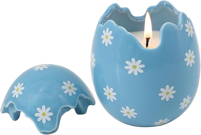 Easter Decor - Easter Eggs Scented Candle, Easter Gifts for Women, Lavender Candles(8.5oz)