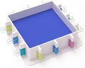 Nicpro Adjustable Molds Housing for Silicone & Resin Molds, Reusable Plastic Frame with Binder Clips & Double-Sided Tape for Soap & Candle Making