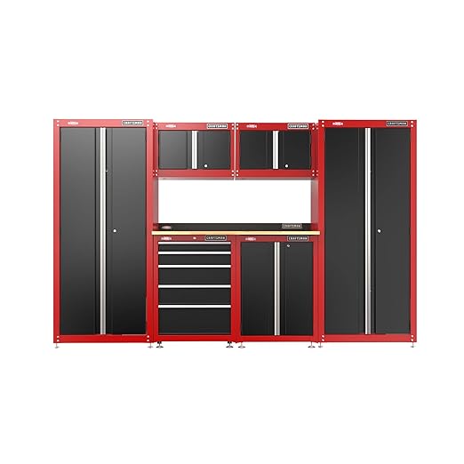 CRAFTSMAN Garage Storage Cabinet, Metal, Wall Mounted, 2-Door (CMST21802RB)