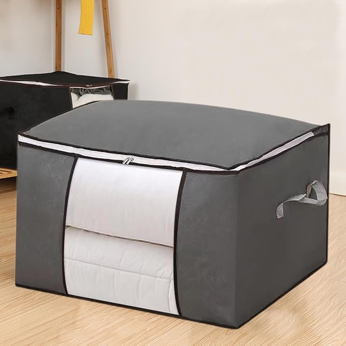 Heavy Duty Moving Bags, Moving Boxes with Reinforced Handles ＆ Premium Double Zippers, 2024 New Storage Tote for Space Saving, Packing ＆ Moving Storage