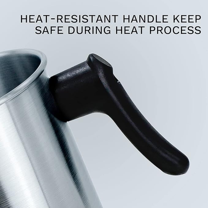 AGLARY Candle Wax Melting Pot, Double Boiler Aluminum Candle Making Pouring Pot, with Heat-Resistant Handle and Dripless Pouring Spout, for Melting Beeswax Soy Wax and Paraffin - 1.2 L…