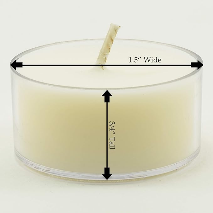 Orange Blossom Scented - 12 Pack - Scented Tealight Candles - Soy Beeswax Blend - Handmade in The USA - Candeo Candle - Floral and Spring Scents
