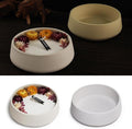 Oval Candle Boat Jar Molds, Creative Silicone Vessels Pot Molds, Concrete Container Storage Tray Making Moulds for Storage Holder Jewelry Box Vase Aroma Cup (Round)