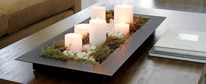 Melt Candle Pillar Candles, 3 Pack - Unscented Candles for Home, Church, Weddings, & More - 3" x 3", White