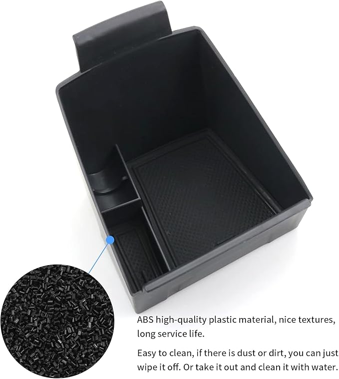 YEE PIN for 2023 NIRO SG2 Console Tray 2023 NIRO SG2 Center Console Organizer fit for 2022 2023 NIRO SG2 Accessories 2022 NIRO EV Tray Organizer 2022 NIRO SG2 Storage Box Insert Tray(Black Mat)