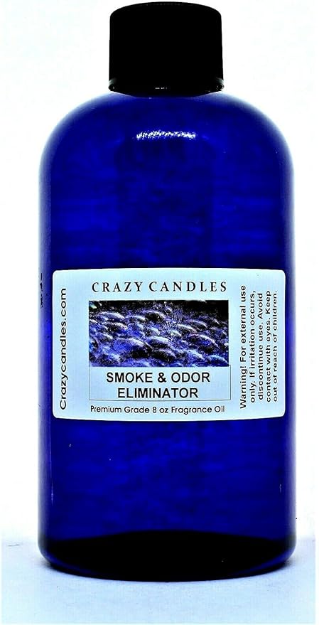 Crazy Candles 8oz Smoke & Odor (237ml) Each Bottle Premium Grade Scented Fragrance Oil