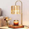 Yuichoy Candle Warmer Lamp with Timer, Dimmable Electric Candles Wamer Adjustable Height, Gifts for Women Mom, Glass Modern Candle Melter Lamp, Amber