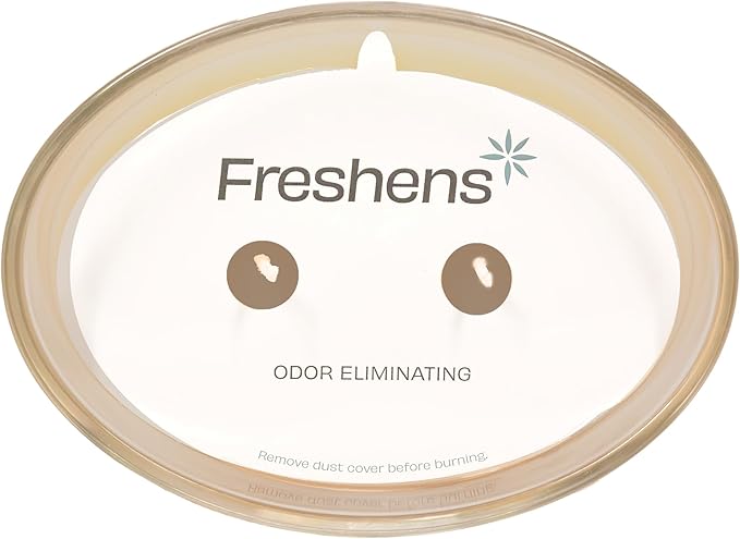 Carolina Freshens Vanilla Honey Odor Eliminating Highly Fragranced Candle for Home Scented, Eliminates 90% of Pet, Smoke, Food and Other Smells Quickly, 2 Wick, 14 oz - Made in The USA
