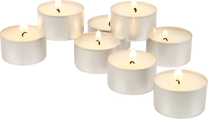 Stonebriar 300 Pack Unscented 8 Hour Extended Burn Time Tea Light Candles