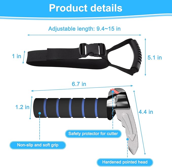 Shouken 3 in 1 Car Door Handle for Elderly-Car Handle Assist - Vehicle Support - Standing Mobility Aid Tool -Door Latch for Seniors