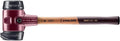 Halder Simplex Soft-Faced Mallet 3022.280 – Medium-Hard "Stand-Up" Rubber Inserts, Cast Iron Housing with Handle Protection Sleeve, Varnished Wooden Handle, 80mm, 6.4 lbs.
