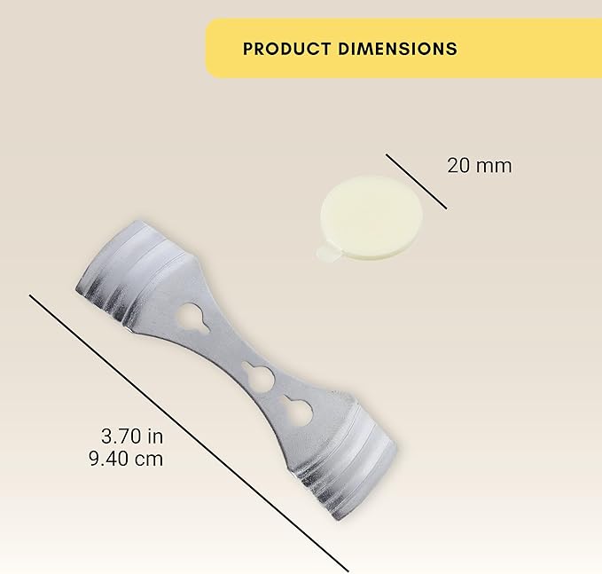 Candle Wick Stickers (100pcs) and Metal Candle Wick Centering Device (6pcs) Bundle - Kare & Kind® Retail Packaging(Wick Centering Device Plus Wick Sticker)