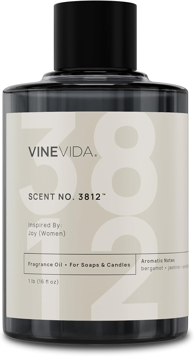 VINEVIDA [16 Oz] Scent No. 3812 Inspired by Joy (Women); Fragrance Oil for Candle Making and Soap Making - Premium Candle Scents for Soy Candles