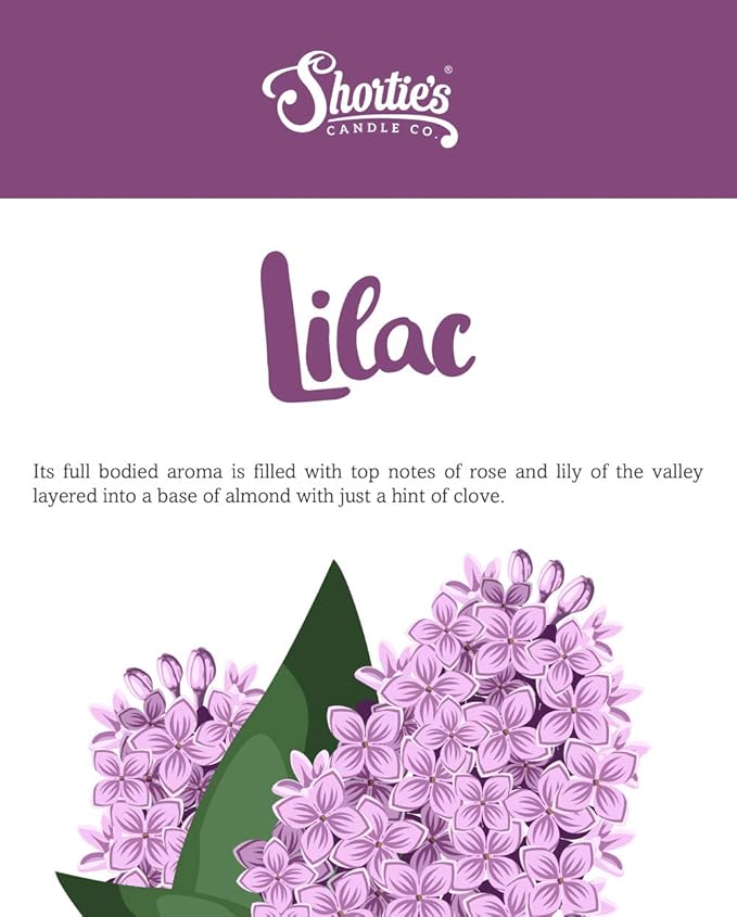 Shortie's Candle Company Pure Lilac Wax Melts Multi Pack - 2 Highly Scented 3 Oz. Bars (6 Oz. Total) - Made with Natural Oils - Flower & Floral Air Freshener Cubes Collection