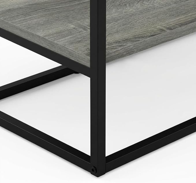 Furnifact Grey TV Stand for 50 Inch Flatscreen, Modern Lifestyle Design, Durable Composite Wood, Sleek Storage Solution for Living Room