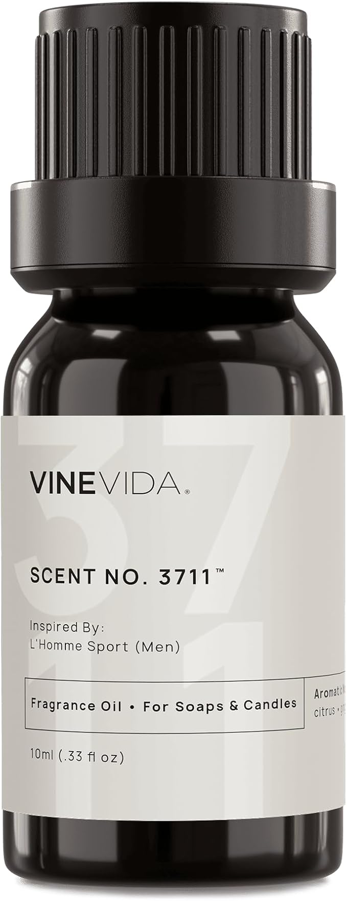 VINEVIDA [0.33 Oz] Inspired by: L'Homme Sport (Men); Fragrance Oil for Candle Making and Soap Making - Premium Candle Scents for Soy Candles