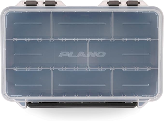 Plano StowAway 3600 Deep Stow Tackle Box with Corrosion-Preventive Rustricor, Single Latch Design, Transparent DuraView Lid, Stackable Storage for Fishing Bait, Lures and Gear