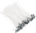 200Pcs Candle Wick, Low Smoke 8 Inch Pre-Waxed Cotton Wick with Tabs, Natural Cotton Core for Candle Making, Soy Candle DIY
