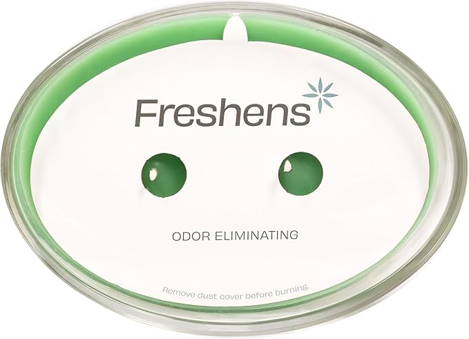 Carolina Freshens Coastal Palms Odor Eliminating Highly Fragranced Candle for Home Scented, Eliminates 90% of Pet, Smoke, Food and Other Smells Quickly, 2 Wick, 14 oz - Made in The USA