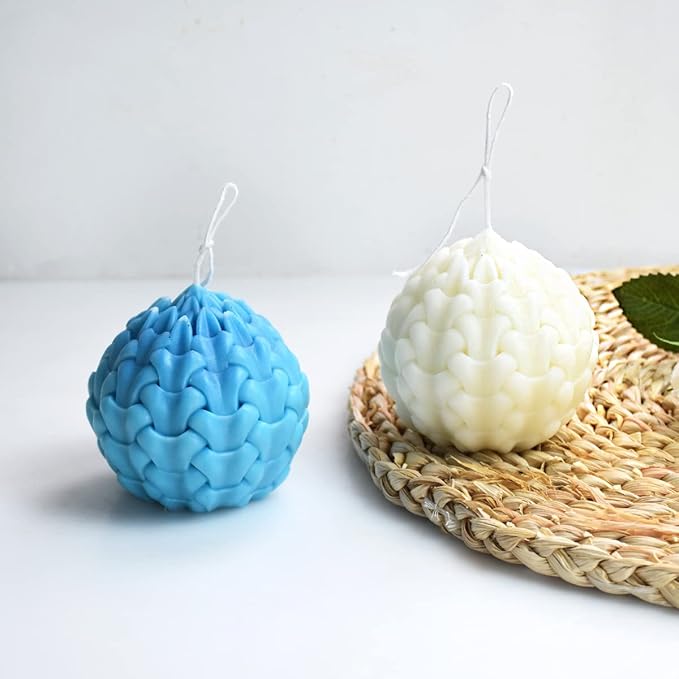 Cestony 3D Seed of Life Candle Silicone Molds for Making Candle Resin Pillar Aromatherapy Gypsum Candles Wax Soap Flower Specimen Clay Craft