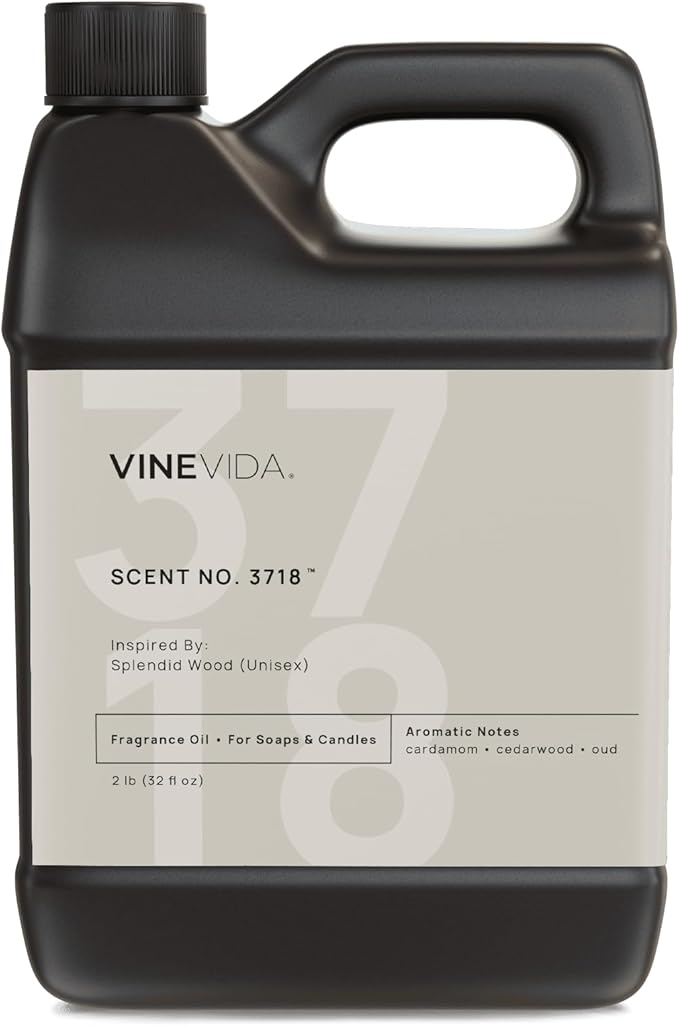 VINEVIDA [32 Oz] Inspired by: Splendid Wood (Unisex); Fragrance Oil for Candle Making and Soap Making - Premium Candle Scents for Soy Candles