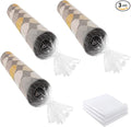 3 Count Giant Plastic Rug Storage Bag 26"W x 130"L Carpet Storage Bags Fits Rug up to 9'x12' Perfect for Indoor Outdoor Carpet Storage, Moving and Shipping