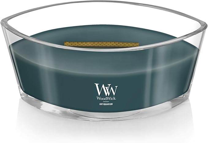 WoodWick Antiquarium Scented Ellipse Candle, Crackles as it Burns, Up to 50 hrs Burn time, Great for Gifting, 16oz