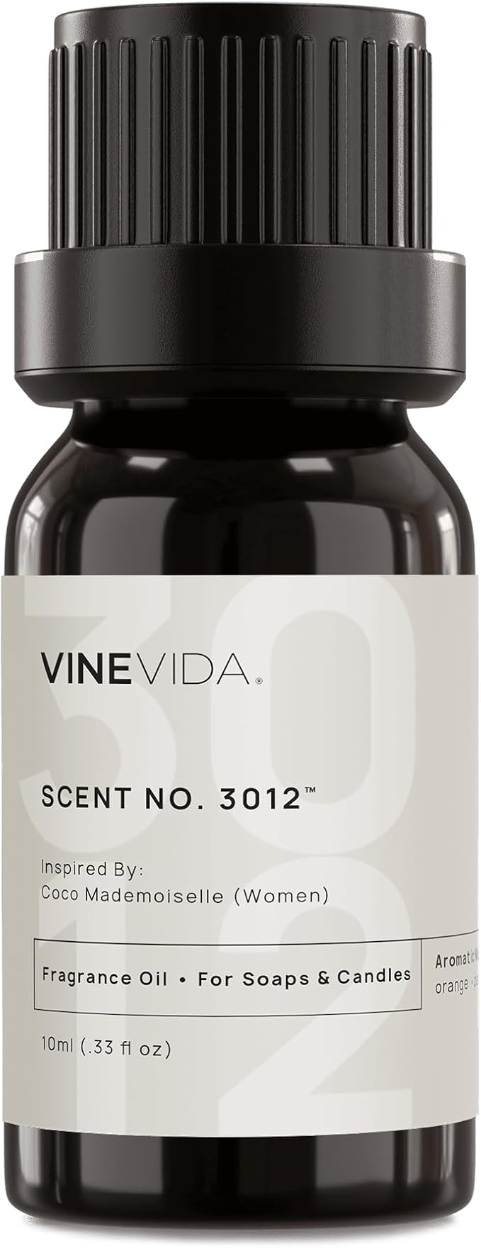 VINEVIDA Scent NO. 3012 Fragrance Oil - 10mL - Inspired by: Mademoiselle (Women); Candle Fragrance Oil for Soy Candles - Soap Making Scents