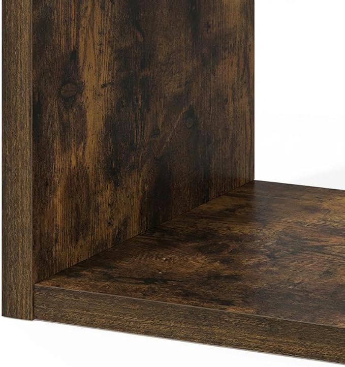 Furnifact Amber Pine Bookcase with Elegant Wooden Shelves, Durable Wood Construction, Stylish and Functional Home or Office Storage Solution