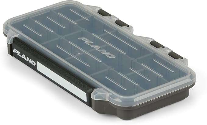 Plano StowAway 3500 Stow Tackle Box, with Corrosion-Preventive Rustricor, Single Latch Design, Transparent DuraView Lid, Stackable Storage for Fishing Bait, Lures and Gear