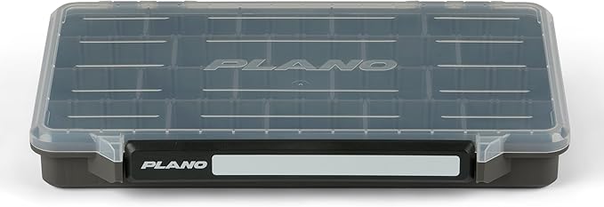 Plano StowAway 3700 Stow Tackle Box, with Corrosion-Preventive Rustricor, Single Latch Design, Transparent DuraView Lid, Stackable Storage for Fishing Bait, Lures and Gear