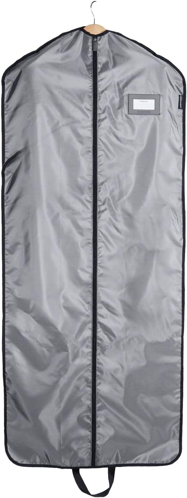 Covermates Keepsakes Garment Bag Set for Closet Storage and Travel – Breathable Suit and Dress Bags with ID Window and Carrying Handles – Heavy-Duty Hanging Wardrobe Protection Set, Grey