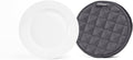 Covermates Keepsakes Quilted Dish Dividers – Set of Padded Plate Protectors for China & Dinnerware Storage, Scratch Protection, Machine Washable, Slate