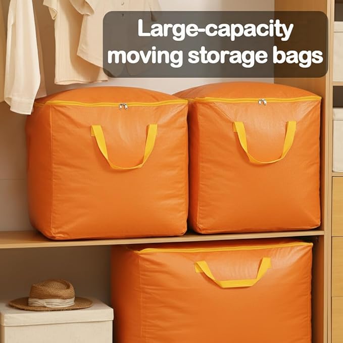 CINPIUK 106 Gallon Extra Large Heavy Duty Moving Bags - Waterproof Storage Totes, Tear-Resistant Packing Bag for Moving, Storage, Seasonal Clothes, College Dorm, Traveling
