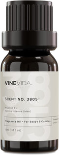 VINEVIDA [0.33 Oz] Scent No. 3805 Inspired by Homme Intense (Men); Fragrance Oil for Candle Making and Soap Making - Premium Candle Scents for Soy Candles