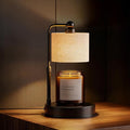 Modern Candle Warmer Lamp with Timer, Modern Farmhouse Candle Warmer, Height Adjustable & Dimmable Electric Candle Warmer Lamp, Includes 2 Bulbs, Birthday Gift for Women, Mom, Housewarming