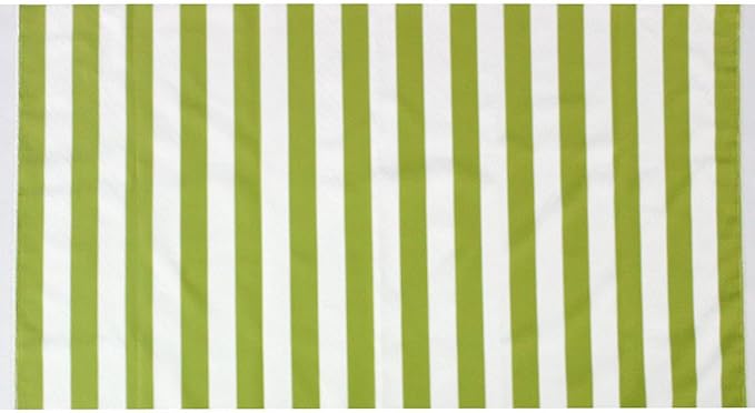 Mybecca Stripe Canvas Marine Fabric 600 Denier Indoor/Outdoor Lime Green/White 5, Yard