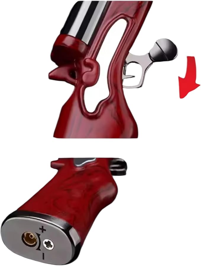 Extended Lighter with Easy Press Button for Elderly or Seniors, Multi Purpose Gas Lighters, Refillable Extended Wand, Pilot Light, Candles, Kitchen, Fireplace, Stove (No Fuel Inside)