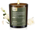 Odor Eliminating Candle, White Rose Scented Candle, Pet-Friendly Soy Candles, 60 Hours, 7 oz