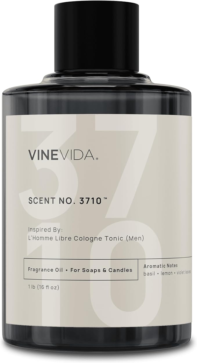 VINEVIDA [16 Oz] Inspired by: L'Homme Libre Cologne Tonic (Men); Fragrance Oil for Candle Making and Soap Making - Premium Candle Scents for Soy Candles