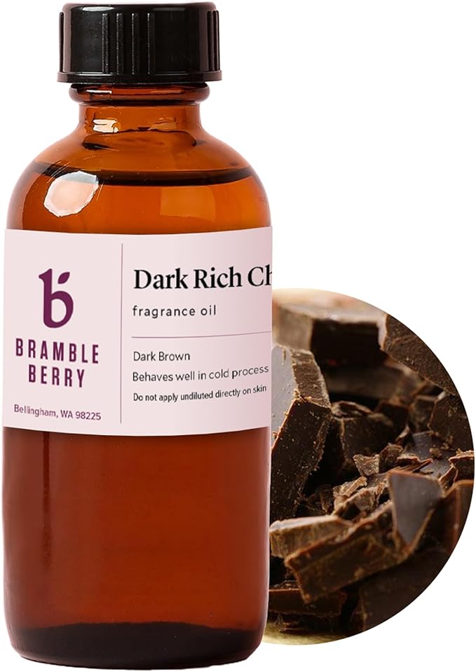 Bramble Berry Dark Rich Chocolate Deep Cocoa & Sweet Scent for Soap Making, Candles, Lotion, Bath Bombs & Perfume | Skin Safe, Vegan, Paraben & Phthalate Free, DIY Craft Essential