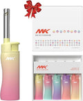 MK Lighter Collector’s Edition Refillable Candle – Multipurpose Jet Flame Butane with Long Wand for Indoor & Outdoor Use Gift Couples Friends Family (Dreamy-5PC)