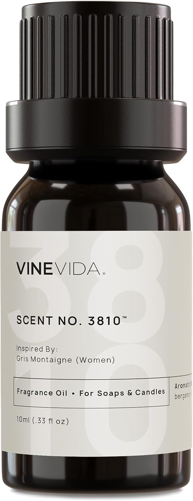 VINEVIDA [0.33 Oz] Scent No. 3810 Inspired by Gris Montaigne (Women); Fragrance Oil for Candle Making and Soap Making - Premium Candle Scents for Soy Candles